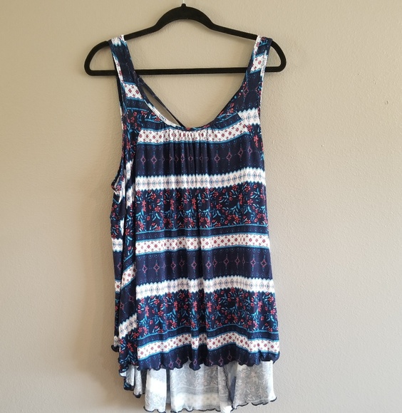 torrid Other - Torrid Red, White & Blue Swim Cover Up